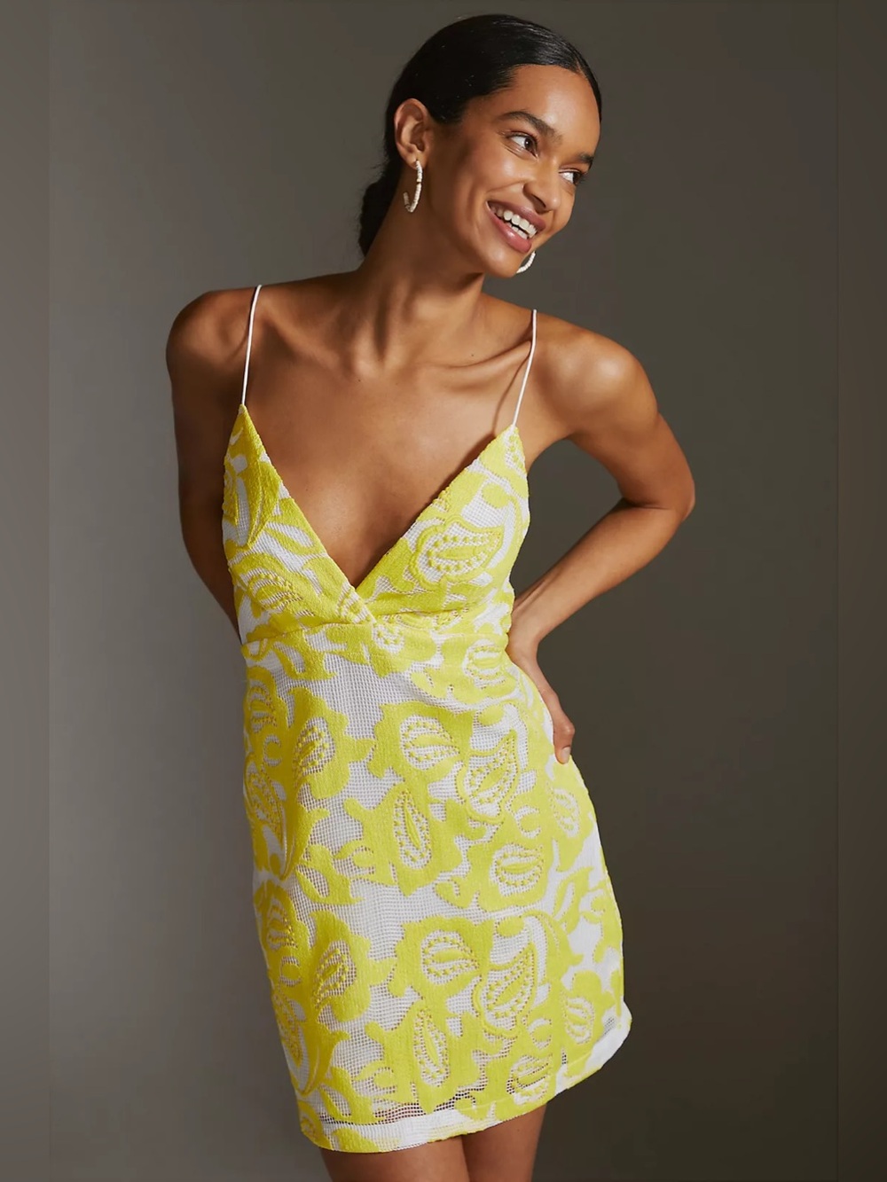 Maeve by Anthropologie Strappy Lace Mini Dress Sz 8